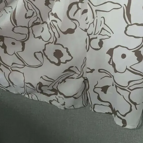 Entro Beige Print Long Sleeves Romper - Picture 5 of 7